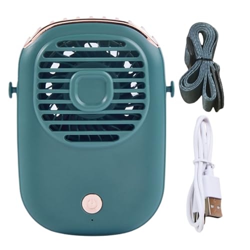 Cushangty Wiederaufladbarer Handfächer - Persönlicher Halskühler Mit Band | USB Aufladbarer Tischventilator Kühlgerät für Arbeitsplatz Zuhause Outdoor Camping Reisen Spaziergänge Baustelle und für Cushangty Wiederaufladbarer Handfächer - Persönlicher Halskühler Mit Band | USB Aufladbarer Tischventilator Kühlgerät für Arbeitsplatz Zuhause Outdoor Camping Reisen Spaziergänge Baustelle und für von Cushangty