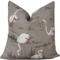 Cole & Sons Flamingo Taupe Kissenbezug Doppelseitig von CushiDesignsCo