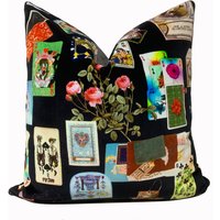 Designers Guild Christian Lacroix Maison De Jeu Reglisse Velvet Kissenbezug Dekoratives Interieur von CushiDesignsCo