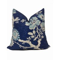 Thibaut Claudette Heritage Collection Navy Kissenbezug Doppelseitig von CushiDesignsCo