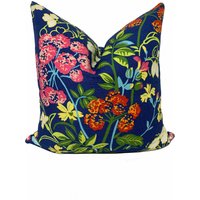 Thibaut Spring Garden Canopy Collection Navy Kissenbezug Doppelseitig von CushiDesignsCo