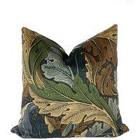 William Morris Akanthus Schiefer Blau Und Thymian Kissenbezug Home Interior Deco von CushiDesignsCo