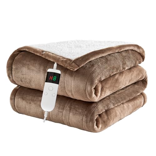 Cushious Heizdecke Mit Abschaltautomatik 150x180CM, 10 Heizstufen Up-to-8 Stunden Auto-Off-Timer Überhitzungsschutz, Maschinenwaschbar,Wärmedecke Gelten Für Kalte Nächte Geeignet Cushious Heizdecke Mit Abschaltautomatik 150x180CM, 10 Heizstufen Up-to-8 Stunden Auto-Off-Timer Überhitzungsschutz, Maschinenwaschbar,Wärmedecke Gelten Für Kalte Nächte Geeignet von Cushious