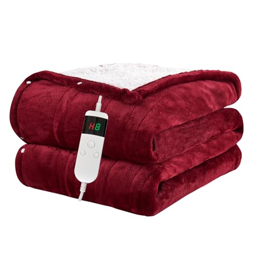 Cushious Heizdecke Mit Abschaltautomatik 180 * 200CM, 10 Heizstufen Up-to-8 Stunden Auto-Off-Timer Überhitzungsschutz, Maschinenwaschbar,Wärmedecke Gelten Für Kalte Nächte Geeignet Cushious Heizdecke Mit Abschaltautomatik 180 * 200CM, 10 Heizstufen Up-to-8 Stunden Auto-Off-Timer Überhitzungsschutz, Maschinenwaschbar,Wärmedecke Gelten Für Kalte Nächte Geeignet von Cushious