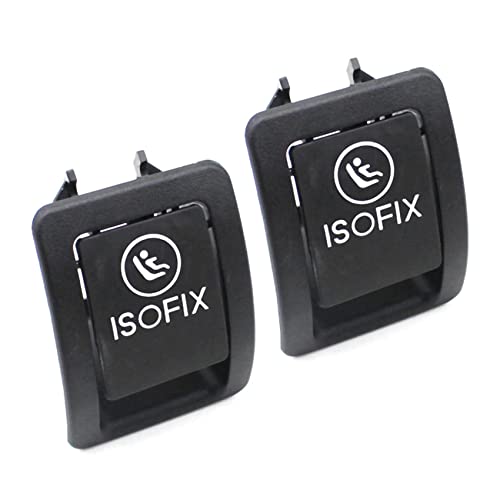Cusstally 2 x 2059200513 ISOFIX Schalter-Abdeckung für W205 C300 C350 C200 C180 2015-2016, Schwarz von Cusstally