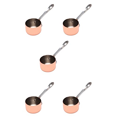 Cusstally 5 x Soßentasse Boote Soßentasse Kupfer Milch Tasse Soße Pommes Frites Restaurant Topf 3,8 cm von Cusstally