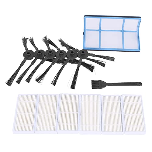 Cusstally -Filter-Set für Staubsaugerroboter, V3, V3S, V5, V5S, Filter für -Roboter-Staubsauger und 6 Seitenbürsten und 1 Hauptfilter und 1 Bürste von Cusstally