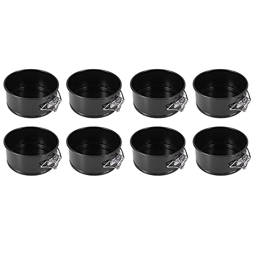 Cusstally Federformen-Set, 4 – 8-teiliges Käsekuchen-Set, antihaftbeschichtet, für Mini-Käsekuchen, Pizzas und Quiches von Cusstally