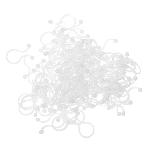 Cusstally Weisse Nylon Runde Spitzen Drehung Sperren Kabelbinder 100 Stk von Cusstally