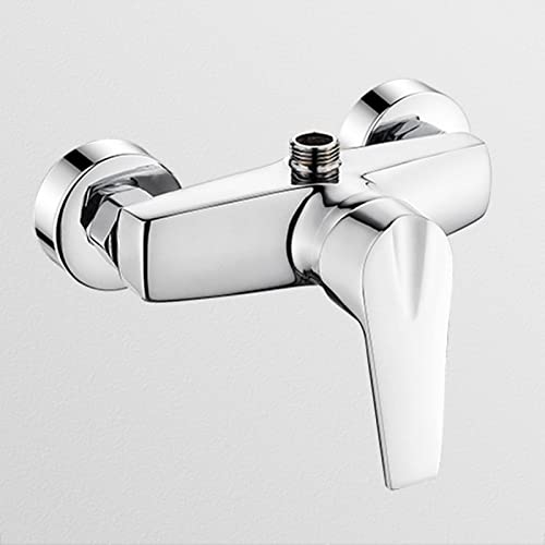 Duscharmaturen und Duschkopf Badezimmer Duschwanne Wasserhahn Wandmontierter Einhebel-Duschhahn Messing Badezimmerzubehör Wandmontierter Wasserhahn,Chrom A Badezimmer-Hardware (Color : Chrome a) von Cusstally