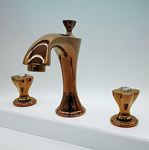 Wasserhähne, Waschbecken Wasserhahn Gold Bad Wasserhahn 3-Loch weit verbreitete Waschtischmischer heiß und kalt Messing Waschbecken Wasserhahn Wasserhahn Neu Badezimmer-Hardware Wasserhähne, Waschbecken Wasserhahn Gold Bad Wasserhahn 3-Loch weit verbreitete Waschtischmischer heiß und kalt Messing Waschbecken Wasserhahn Wasserhahn Neu Badezimmer-Hardware von Cusstally