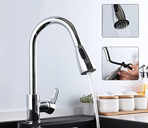 Wasserhähne, Wasserhahn Küchenspüle Wasserhahn Messing Ausziehbarer Auslauf Waschbecken Mischbatterie Einhand Heiß Kalt Rotierend Küchenarmatur/Chrom Badezimmer-Hardware Wasserhähne, Wasserhahn Küchenspüle Wasserhahn Messing Ausziehbarer Auslauf Waschbecken Mischbatterie Einhand Heiß Kalt Rotierend Küchenarmatur/Chrom Badezimmer-Hardware von Cusstally