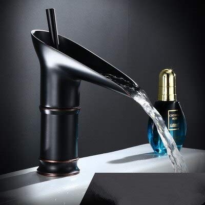 Wasserhahn Bakicth Weinglas-Stil Einhebel-Wasserfall-Badezimmer-Waschtischarmaturen, antike Messing-Warm- und Kalt-Waschbecken-Mischbatterie Badezimmer-Hardware von Cusstally