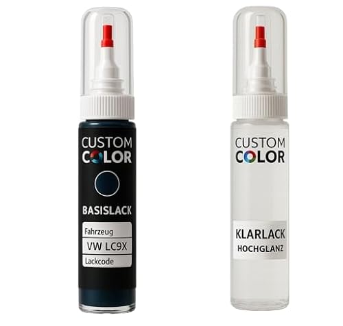 Lackstift für VW VOLKSWAGEN LC9X LACKSTIFT Reparatur Set Autolack 2x20ml von Custom Color