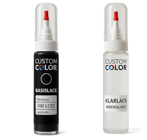 Lackstift für VW VOLKSWAGEN LC9Z LACKSTIFT Reparatur Set Autolack 2x20ml von Custom Color