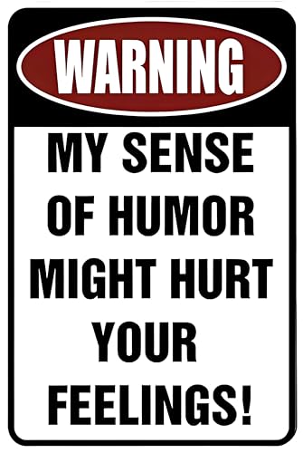 ACHTUNG My Sinn für Humor Might Hurt Ihre Gefühle. – Funny Metall Schild für Ihre Garage, Man Cave, Hof oder Wand. Von signdragon ACHTUNG My Sinn für Humor Might Hurt Ihre Gefühle. – Funny Metall Schild für Ihre Garage, Man Cave, Hof oder Wand. Von signdragon von Custom Kraze
