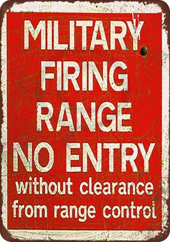 Custom Kraze Metall-Blechschild mit Aufschrift "Military Fire Range", 20,3 x 30,5 cm Custom Kraze Metall-Blechschild mit Aufschrift "Military Fire Range", 20,3 x 30,5 cm von Custom Kraze