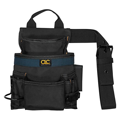 CLC Custom Leathercraft 2823 Ballistic Nagel- und Werkzeugtasche, 10 Taschen, Schwarz, Größe M von Custom Leathercraft