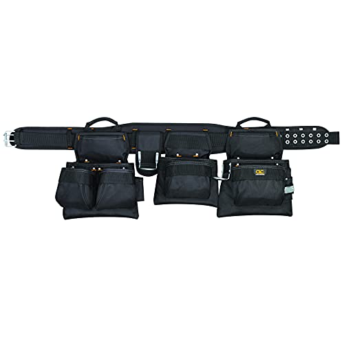 Custom Leathercraft 5605M Black, 18-Pocket, 5-Piece, Professional Carpenters Combo by Custom Leathercraft von Custom Leathercraft