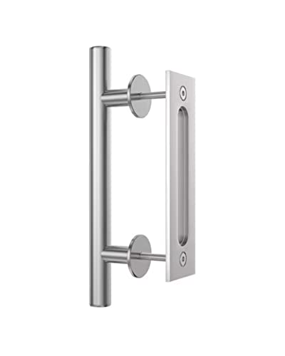 Custom Service Hardware Scheunentürgriff aus satiniertem Nickel von Custom Service Hardware