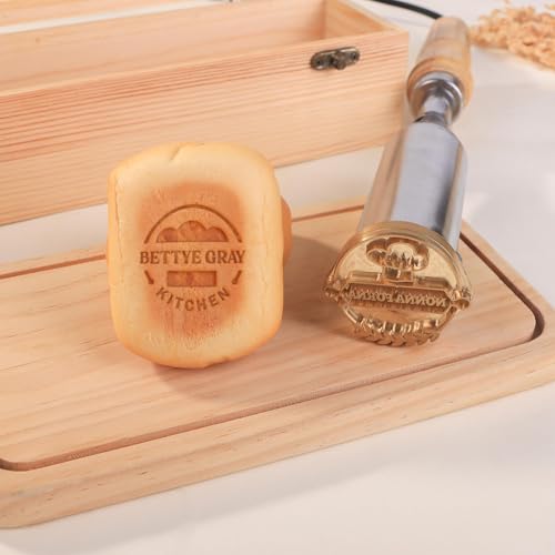Kundenspezifischer Sauerteig-Brotstempel – Brandeisen für Lebensmittel, personalisiertes Burger-Logo mit Logo, Geschenk für Ihn Kundenspezifischer Sauerteig-Brotstempel – Brandeisen für Lebensmittel, personalisiertes Burger-Logo mit Logo, Geschenk für Ihn von Custom System