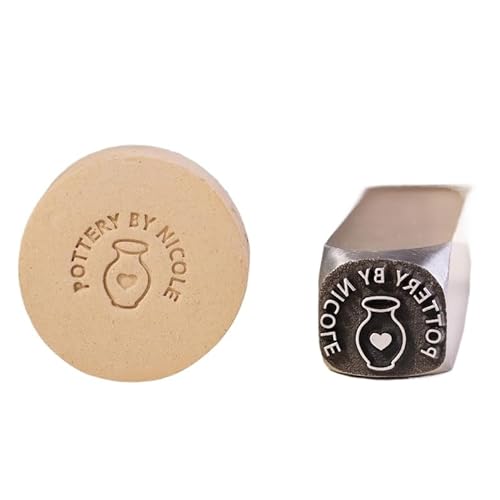 Metallstempel für Töpferei – benutzerdefinierter winziger Metall-Töpferstempel, individueller Metallstanzer für Töpferei, Geschenke für Töpfereien Metallstempel für Töpferei – benutzerdefinierter winziger Metall-Töpferstempel, individueller Metallstanzer für Töpferei, Geschenke für Töpfereien von Custom System