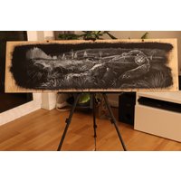 Brücke Im Schwarzwassertaal Auf Holzplatte Brücke Im Schwarzwassertaal Auf Holzplatte von CustomArtandDesignCH