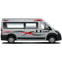 No.766 Universal Passende Wohnmobil Wohnwagen Grafiken Aufkleber Wohnmobil. Aktiv von CustomCamperVans