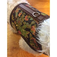 Fall Paisley Ii Kleines Hunde Geschirr Made in Usa, Hundegeschirre, Haustierkleidung von CustomDogJacket