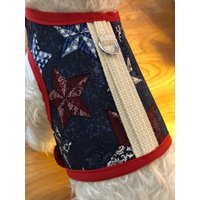 Patriotic Stars Hundegeschirr Klein, Made in Usa, Hundegeschirre, Haustierkleidung von CustomDogJacket