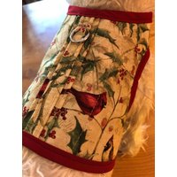 Winter Cardinal Small Hundegeschirr, Hundegeschirre, Haustierkleidung, Weihnachtshundegeschirr Made in Usa von CustomDogJacket