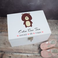Baby Memory Box | Andenken Neugeborenen Erinnerungen Kindheitserinnerung Kinder Geschenk Personalisierte von CustomGiftCoUK