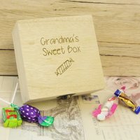 Personalisierte & Gravierte Omas Süße Box - Zierliche Aufbewahrungsbox, Maßgeschneiderte Boxen Boxen, Kleine Holzboxen, Gläser Und von CustomGiftCoUK