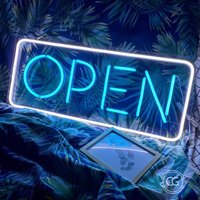 Open Neon Sign Business Logo, Benutzerdefinierte Led Schild Wanddekor, Logo Shop Name Neonlicht Für Die Wand, Bar von CustomGiftKing