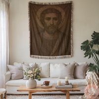 Saint Joseph Catholic Blanket, Religious Tapestry Throw, Christian Art Gift, Faith-Based Woven Made in Usa, Gift Saint Joseph Catholic Blanket, Religious Tapestry Throw, Christian Art Gift, Faith-Based Woven Made in Usa, Gift von CustomGiftStudioND