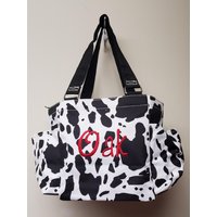 Pflege Tote/Caddy Tasche Pferd/Hund/Kuh - Schwarze Kuh Personalisiert/Monogrammiert von CustomHorseandHound
