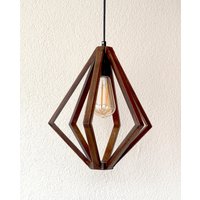 Moderne Kronleuchter-Deckenleuchte-Holzpendelleuchte Kronleuchter Beleuchtung-Art Deco Lampe-Kücheninsellicht von CustomLedLightSigns