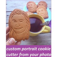 Benutzerdefinierte Cookie Cutter, Gesicht Ausstechform, Form Porträt Keksstempel von CustomMadeStamp