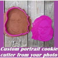 Benutzerdefinierte Gesicht Ausstechform, Benutzerdefinierte Porträt Foto Personalisierter Cookie, Ausstechform Person von CustomMadeStamp