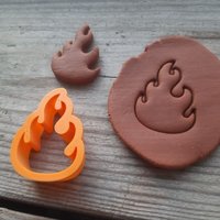 Feuer Flammen Ausstecher, Polymer Ton Flamme Ausstechform, Form Fondant Brennende Ausstechform von CustomMadeStamp