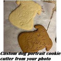 Hundegesicht-Kekse Vom Foto, Geschenk Für Hundeliebhaber, Personalisierter Hundegesicht-Leckerli-Ausstecher, Individueller von CustomMadeStamp