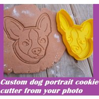 Personalisierter Haustier-Ausstecher, Individueller Hunde-Ausstecher, Tierportrait-Geschenk, Personalisierter Hundegesicht-Ausstecher von CustomMadeStamp