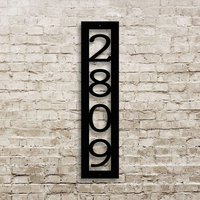 Custom Adressmarker - Vertikale Hausnummer Metall Adressschild von CustomMetalWorx