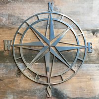 Kompass - Metall Wandkunst von CustomMetalWorx