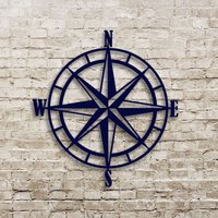 Kompass Rose Metal Wand Kunst von CustomMetalWorx