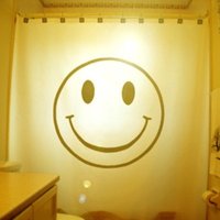 Smiley Gesicht Duschvorhang, Fröhlichen Badezimmer Dekor. Extra Lange Gewebeduschvorhänge 84 90 96 Zoll, Benutzerdefinierte Standgröße 36 54 78 von CustomShowerCurtains
