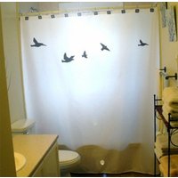 Vogelschwarm Duschvorhang, Natur Badezimmer Dekor. Extra Lange Gewebeduschvorhänge 84 90 96 Zoll, Benutzerdefinierte Standgröße 36 54 78 Vogelschwarm Duschvorhang, Natur Badezimmer Dekor. Extra Lange Gewebeduschvorhänge 84 90 96 Zoll, Benutzerdefinierte Standgröße 36 54 78 von CustomShowerCurtains