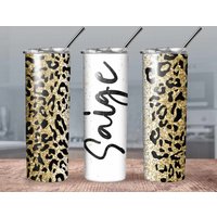 Personalisierter Glitzerbecher/ Gepard Glitzerbecher Mit Namen/Gepard Glitzer Kaffeetasse/Glitzerbecher Namen von CustomSipsBoutique