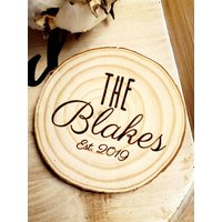 Benutzerdefinierte Untersetzer Holz Graviert Personalisierte Hochzeit Geschenk Individuelle von CustomWoodWonders
