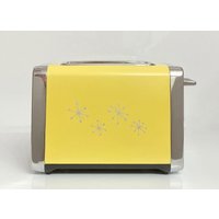 Buttercup Gelb Retro Style Toaster, Brotschlitz Bagel Gelbe Küche, Atomic Starburst, Gelber Kitchenaid von CustomappliancesbyJ